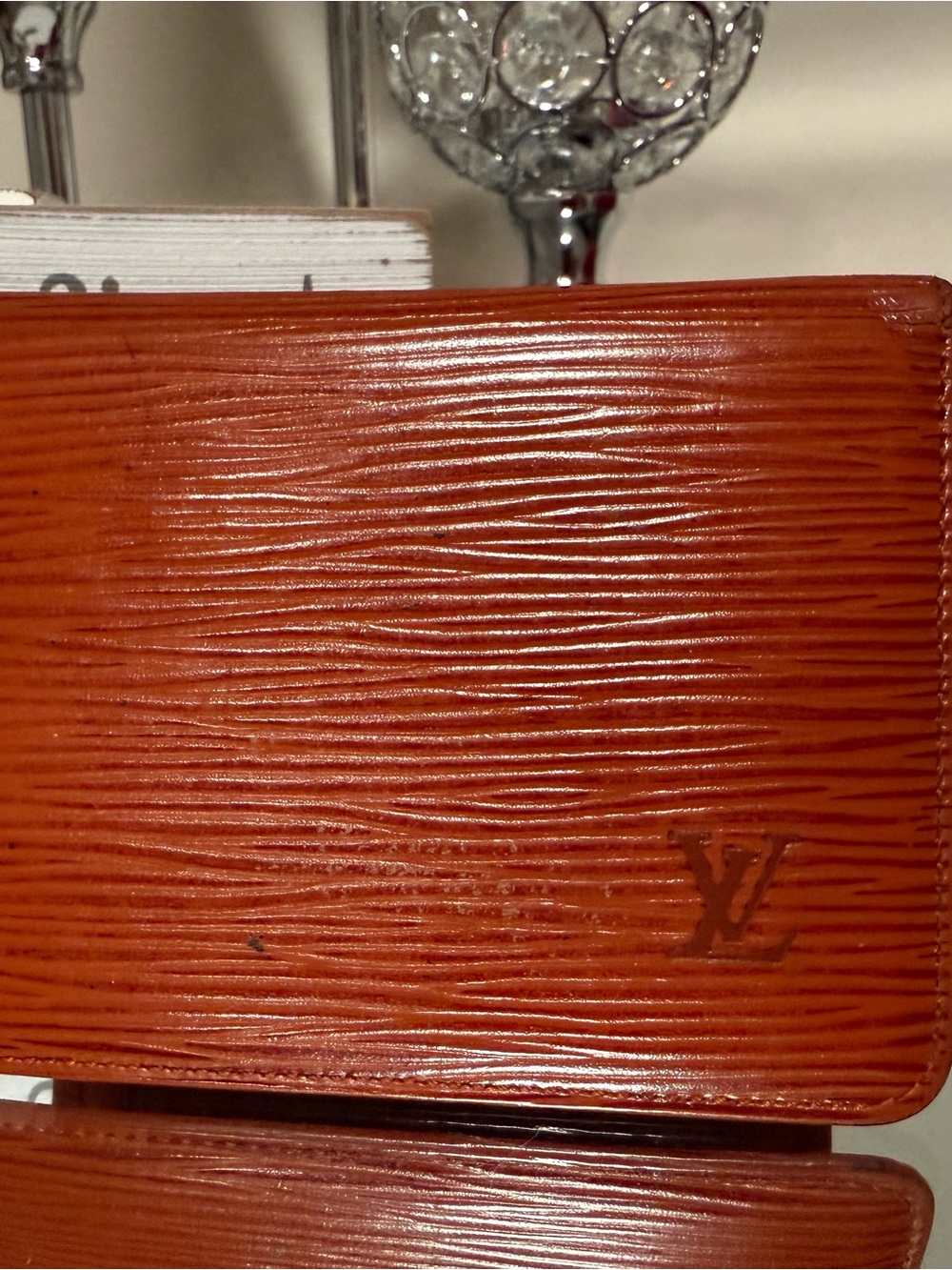 Louis Vuitton Vintage Epi Leather Porte 2 Cartes ID Pass Case Brown - Authentic